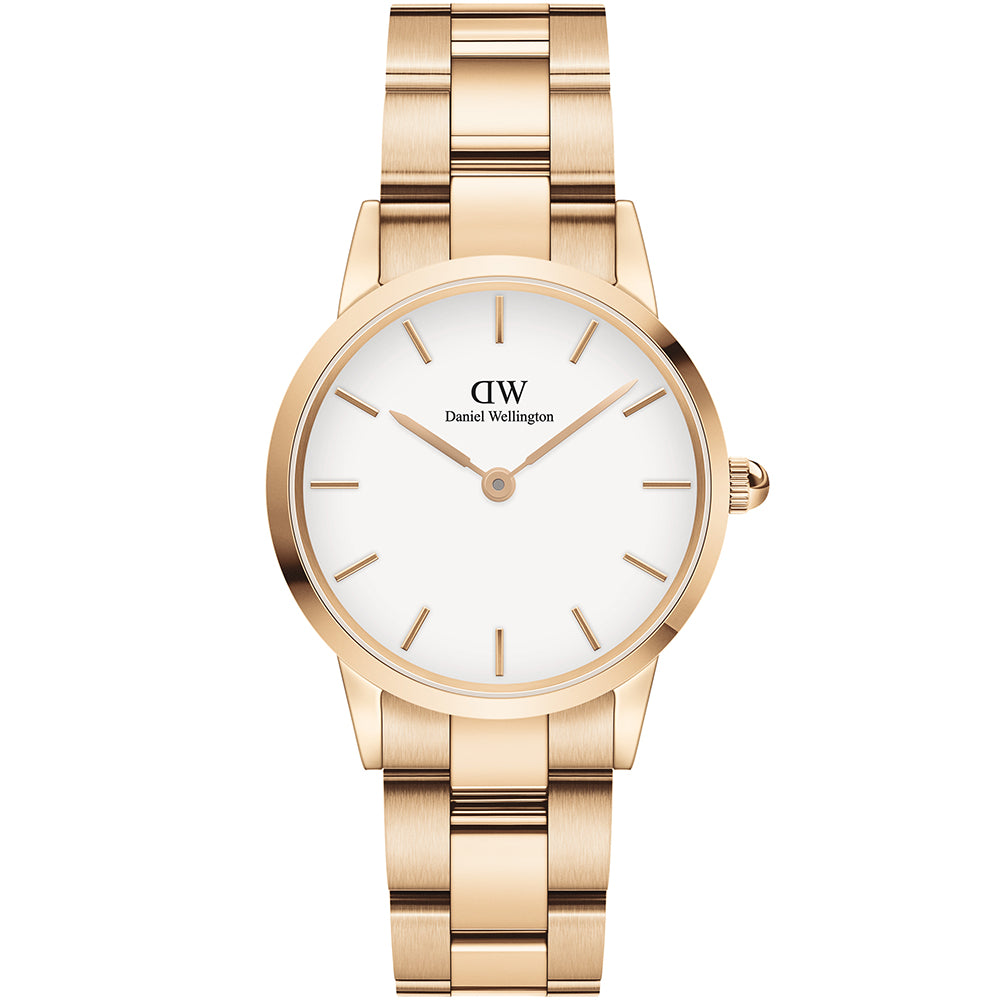 Daniel Wellington Iconic Rose Gold Women's Link Watch DW00100213