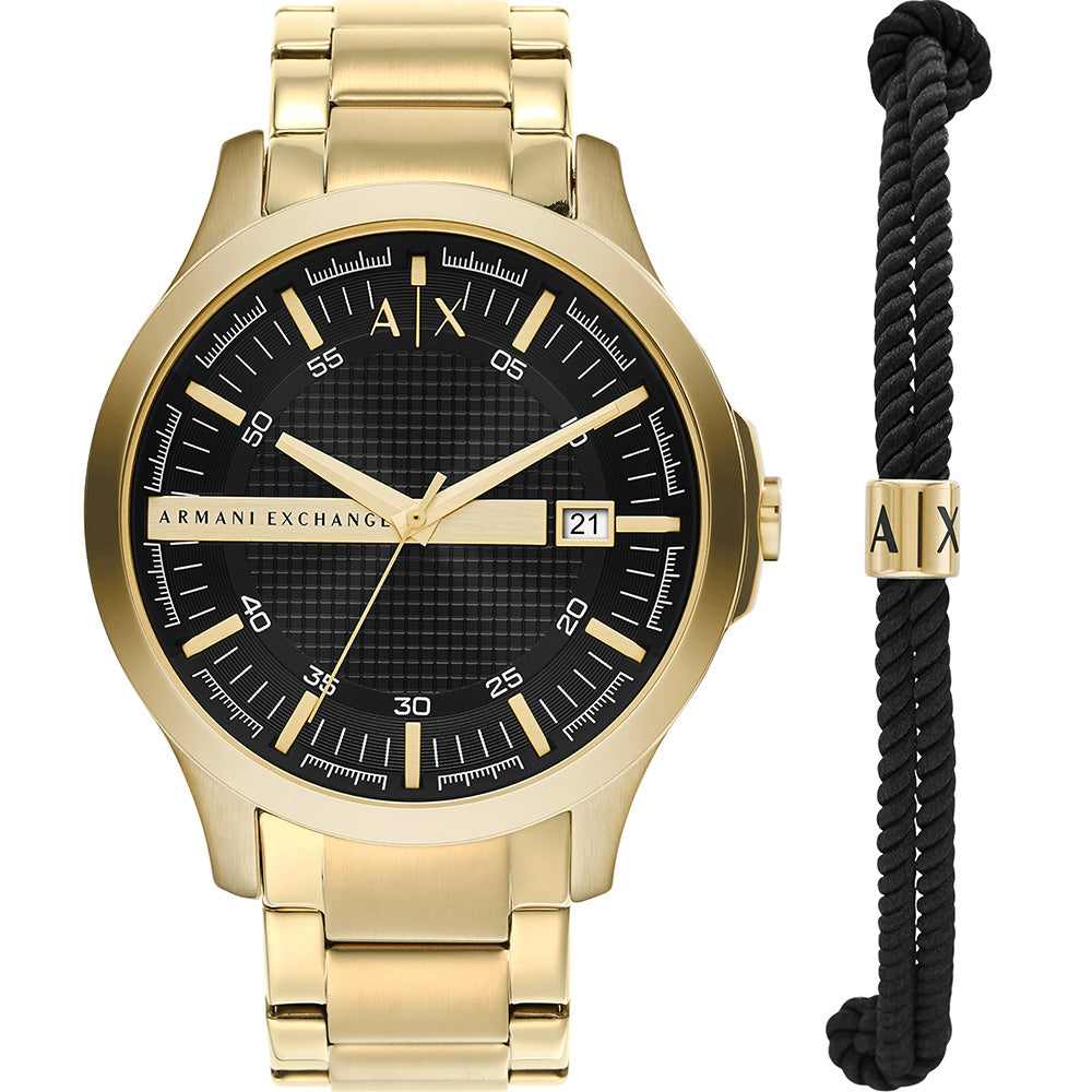 Armani Exchange AX7124 Hampton Fashionable Watch and Jewelry Gift Set for Special Occasions