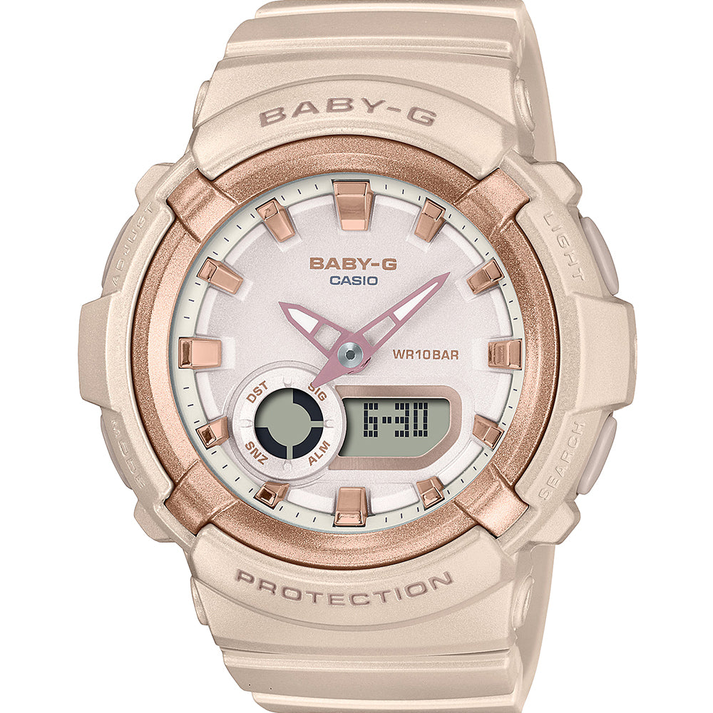 Stylish Baby-G BGA280BA-4 Watch with Metallic Accents