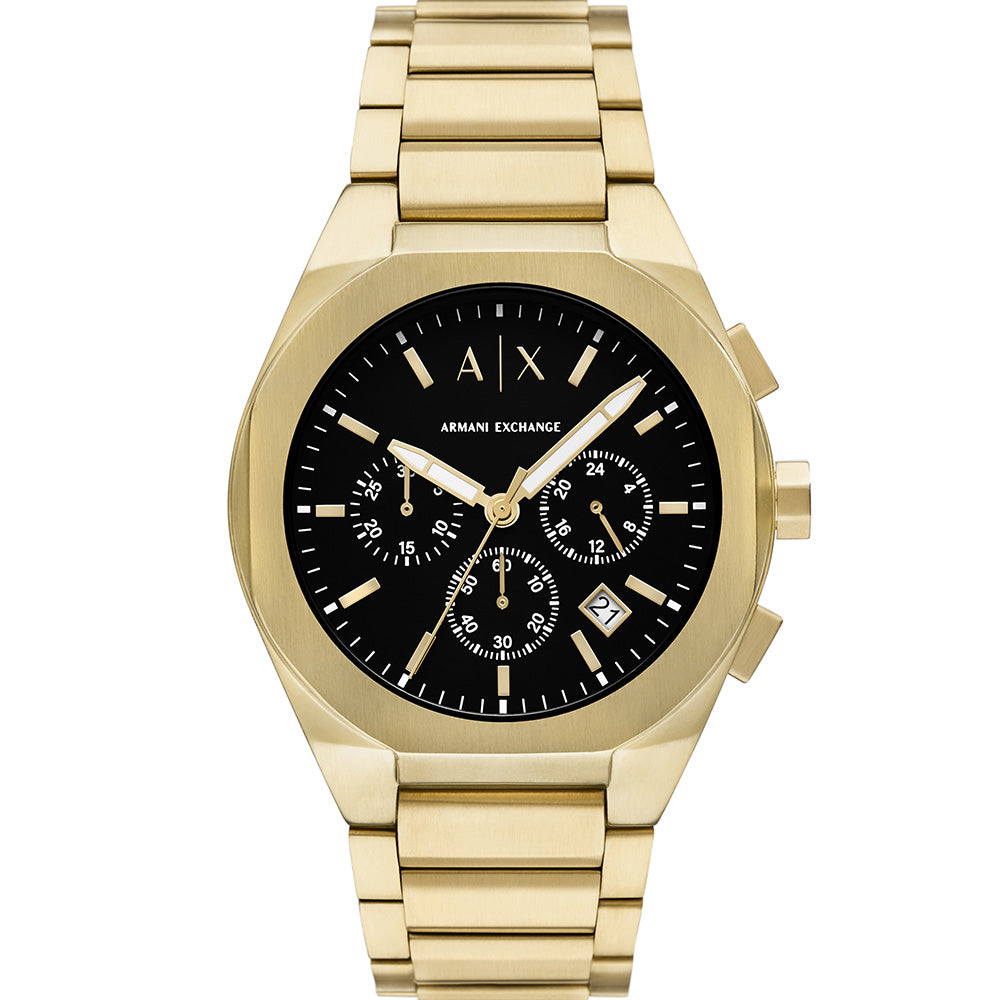 Stylish Armani Exchange Rafael AX4180 IP Gold Chronograph Watch