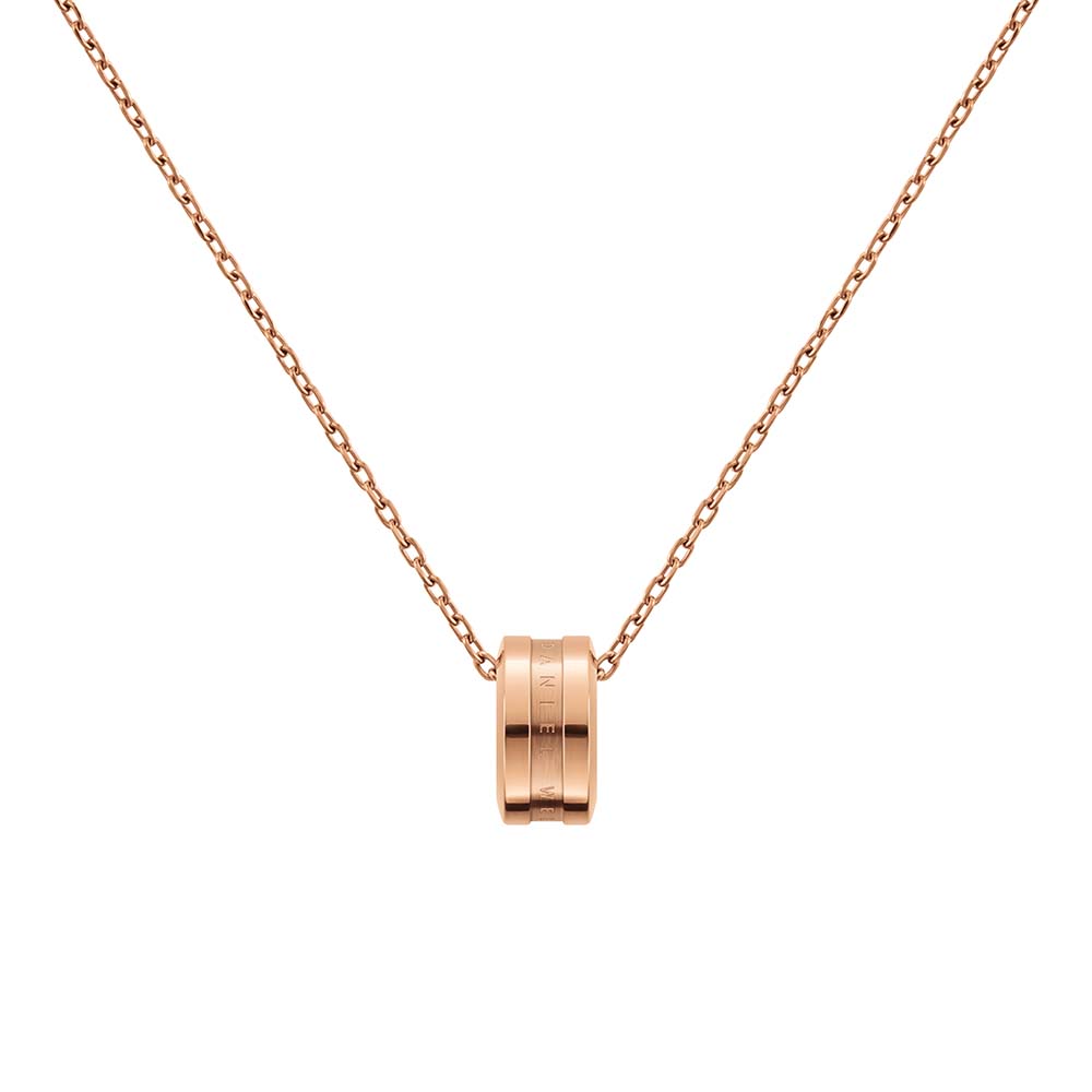 Daniel Wellington Rose Gold Plated Stainless Steel Elan Chain Necklace for Daily Wear