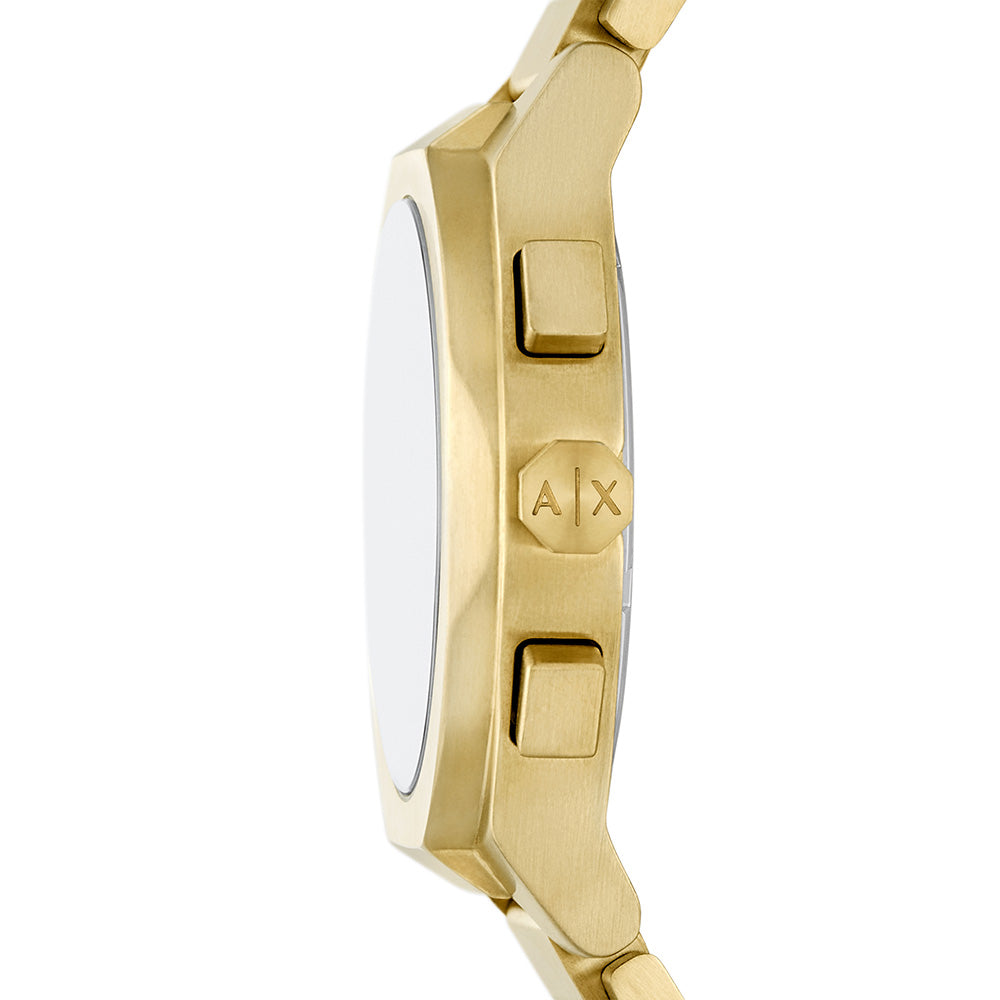 Stylish Armani Exchange Rafael AX4180 IP Gold Chronograph Watch