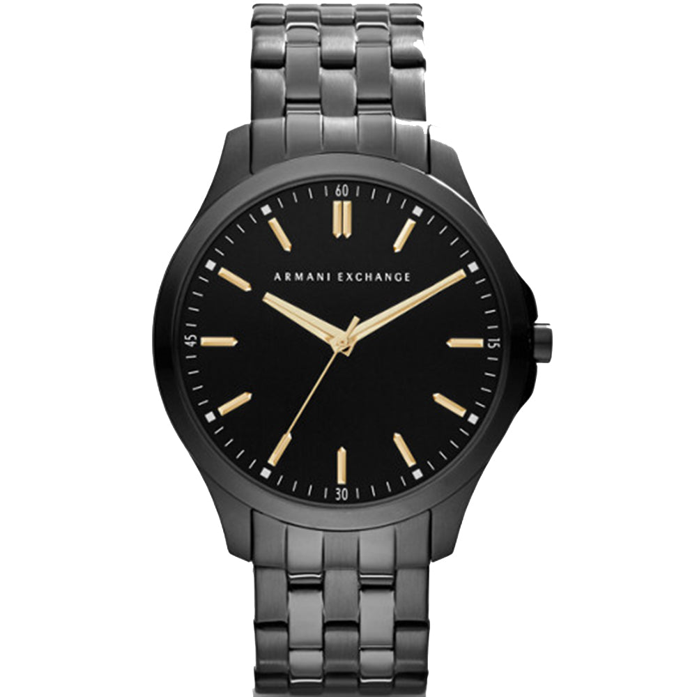 Armani Exchange Men's Hampton AX2144 Analog Watch - Black & Grey, 50M Water Resistant