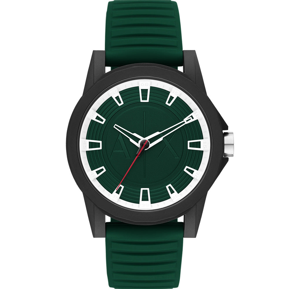 Armani Exchange Men's Outerbanks AX2522 Green Silicone Casual Watch