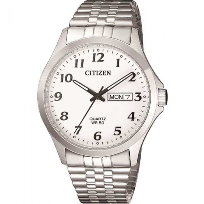 Citizen Men's Vintage-Style Quartz Stainless Steel Watch BF5000 - 94A
