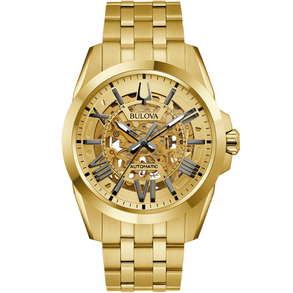 Bulova Men's Gold-Tone Dress Watch Model 97A162