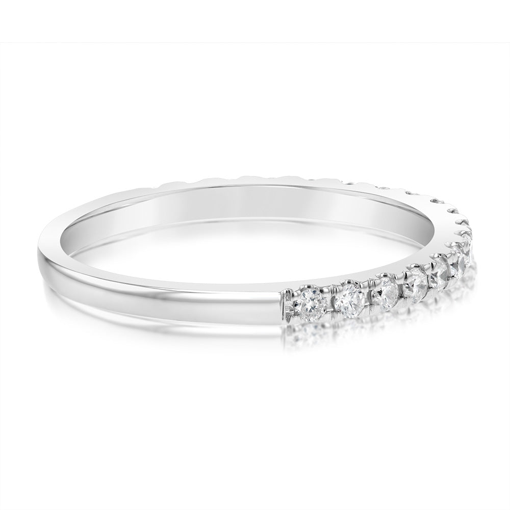 1/3 Carat Diamond Eternity Ring, an Exquisite Jewelry Piece Crafted in 10ct White Gold