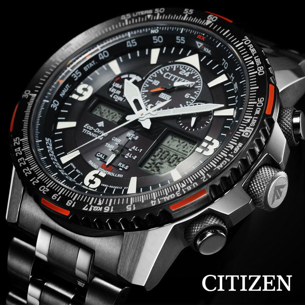 Citizen Men's Promaster JY8109 - 85E Titanium Chronograph Watch with Eco Drive