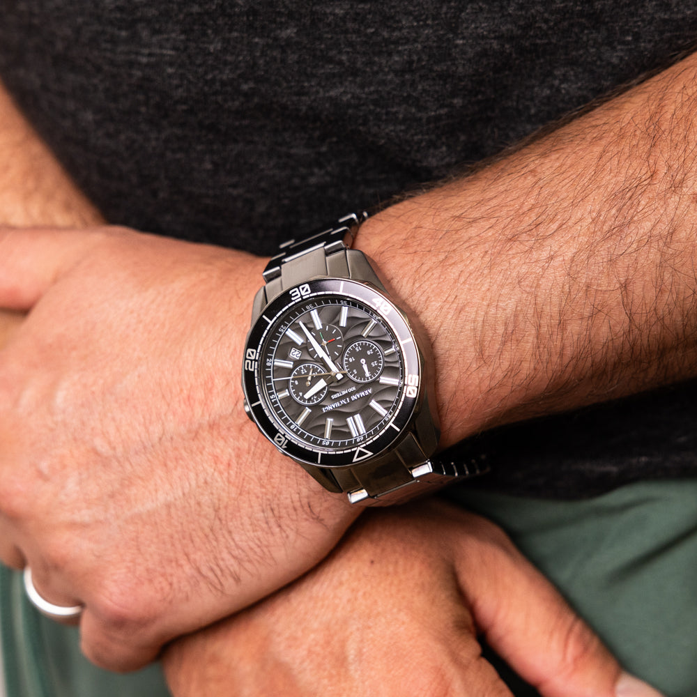Armani Exchange Men's Spencer AX1959 Gunmetal Stainless-Steel Chronograph Watch