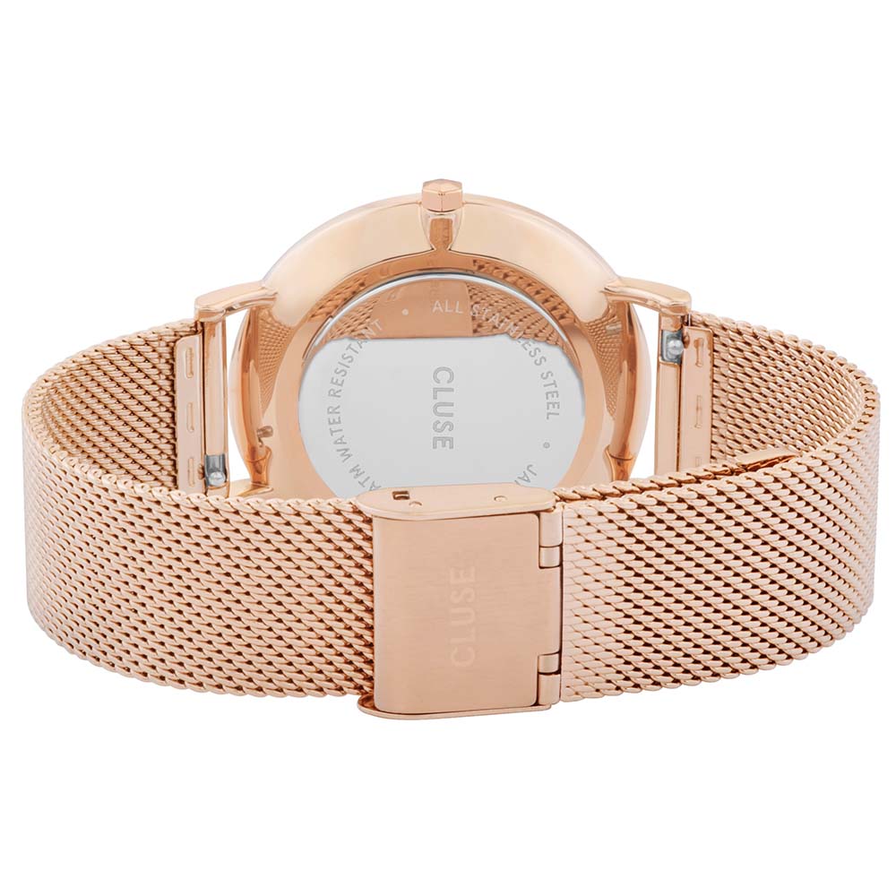 Cluse CW0101201003 Women's Boho Chic Rose-Tone Mesh Watch