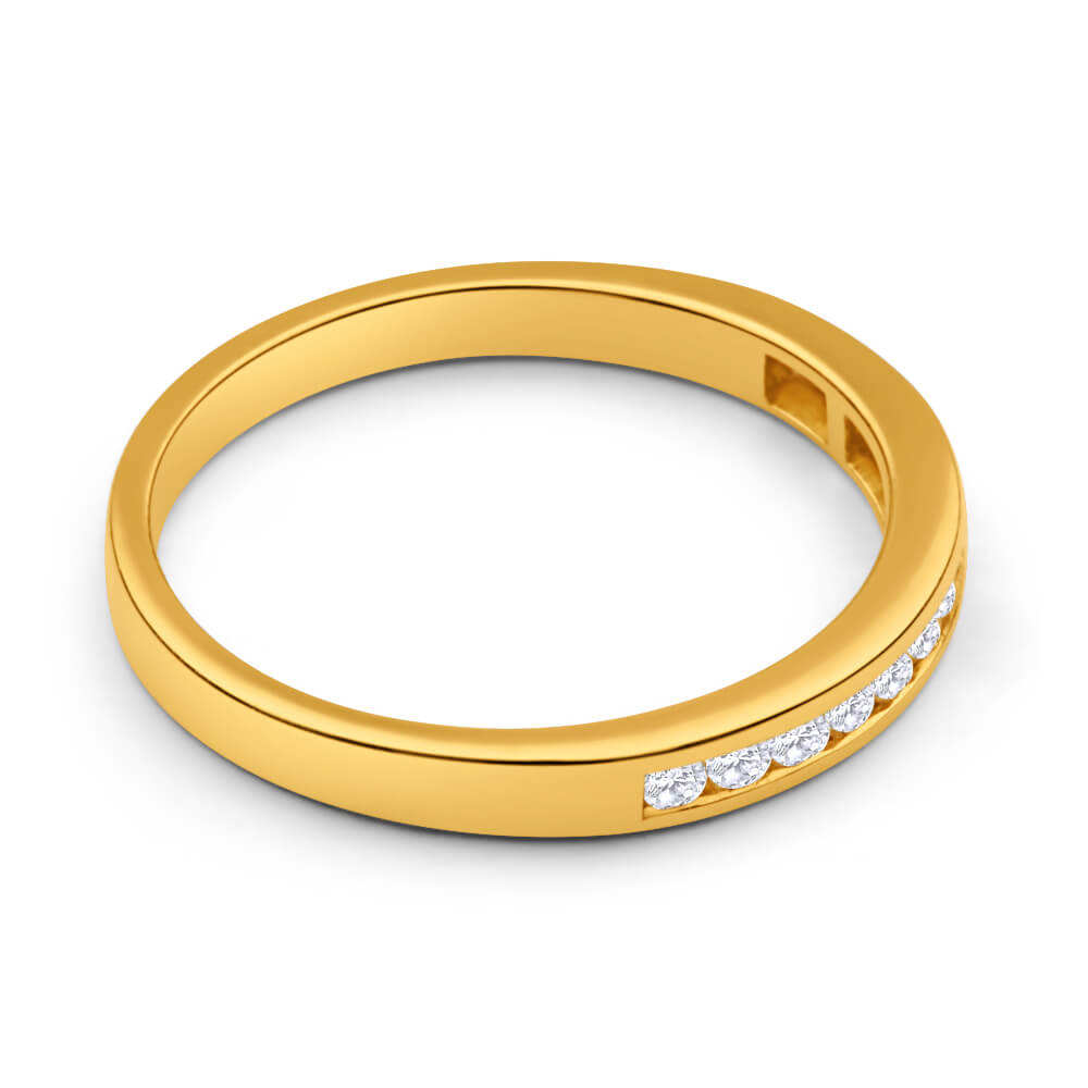 Exquisite 1/4 Carat Flawless Cut 18ct Yellow Gold Diamond Ring for Wedding or Everyday Wear