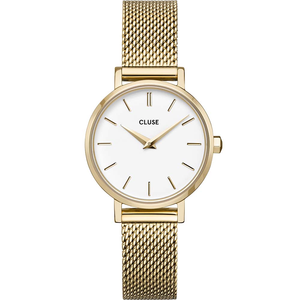 Stylish Cluse Gold-Tone Mesh Strap Women's Wristwatch - CW0101211001