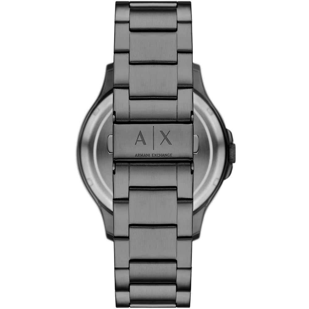 Armani Exchange AX2458 Hampton Watch with Gunmetal Grey and Rose Gold Accents