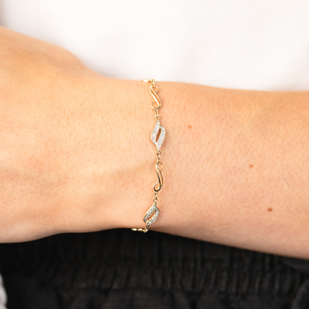 Exquisite 1/4 Carat Luminescent Lab - Grown Fancy Diamond Bracelet