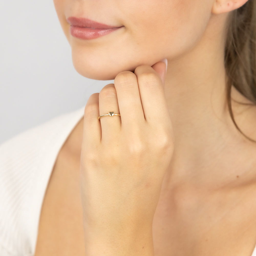 4.1mm Wide 9 Carat Yellow Gold Finger Ring