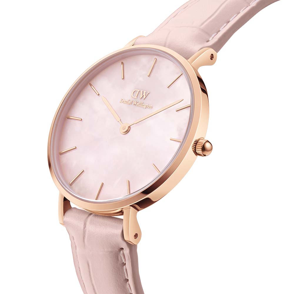 Daniel Wellington Petite Pink Leather Band Women's Watch DW00100514
