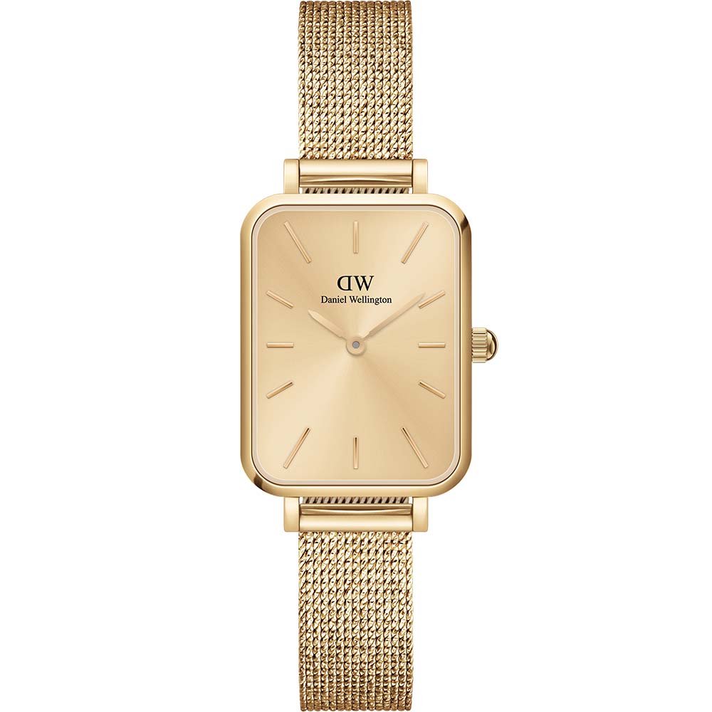 Daniel Wellington DW00100485 Gold Tone Mesh Quadro Unitone Classic Watch