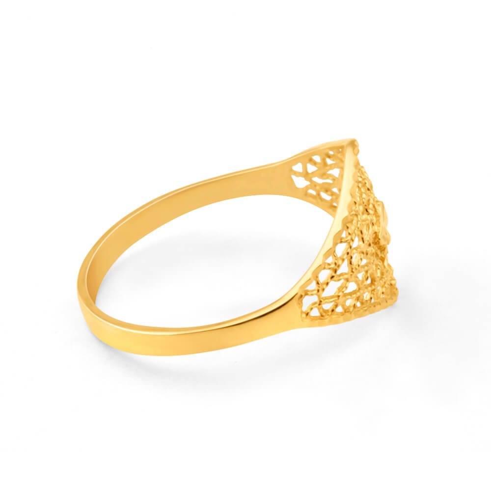 Alluring 9ct Yellow Gold Ring for Women - A Stunning Jewelry Piece