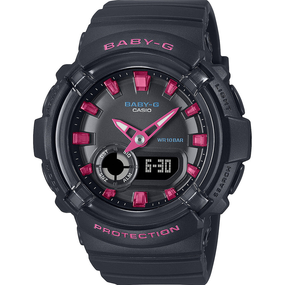 Baby-G BGA280DN-1A: Neon-Inspired Sporty Watch for Active Women