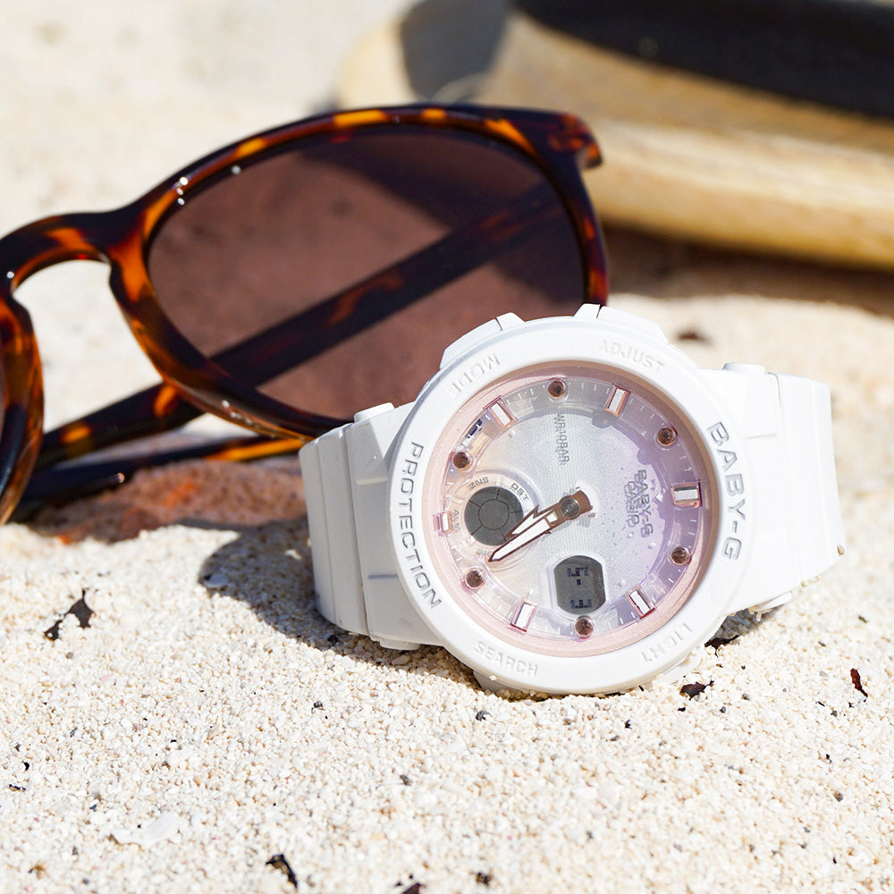 Baby-G Pink Beach Theme BGA250-7A2 Stylish Women's Watch